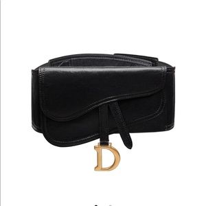 Hard to find Dior Saddle Belt in Lambskin